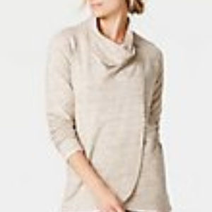 jjill Asymetrical Jersey Knit Jacket/Top